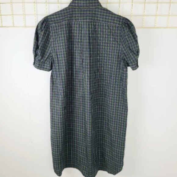 NWT Ralph Lauren Black Watch Plaid Tartan Preppy Quarter Button Cotton Dress - Picture 2 of 8